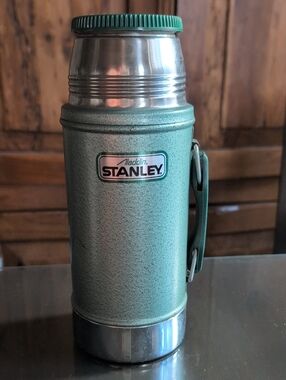 Aladdin Stanley A-1350B 24oz Wide Mouth Green Insulated Thermos Green (No cup)